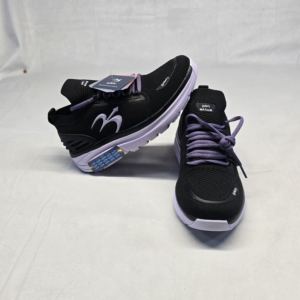 Gravity Defyer Gdefy Mateem Shoes Women Size 7 Black/Purple TB9036FLP